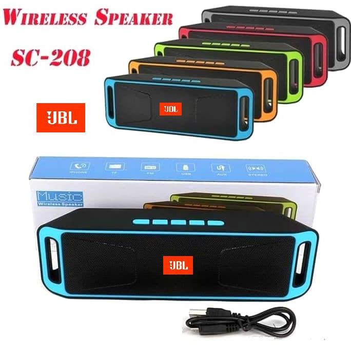 SPEAKER BLUETOOTH WIRELESS 208 SPEAKER MUSIC A2DP JBL MEGA BASS