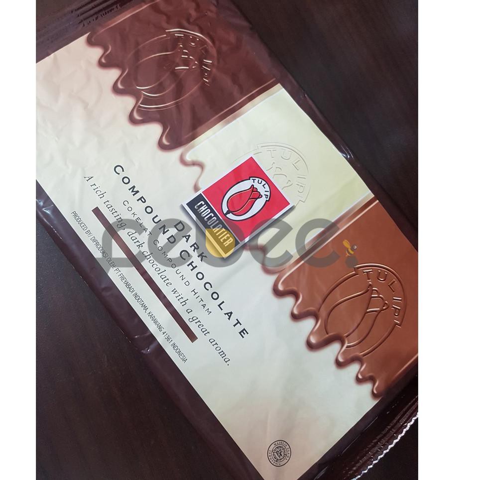 

PROMO HARI INI [1kg] Tulip Dark Compound Chocolate / Cokelat Blok