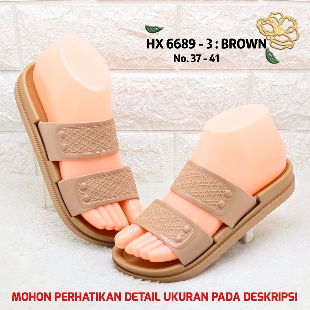 ✨ COD ✔️ SANDAL WANITA BALANCE 6689 3 SANDAL WEDGES BAN 2 MOTIF ANYAM GARIS LIST MENGKILAT TEBAL NYAMAN AWET SOL ANTI SLIP