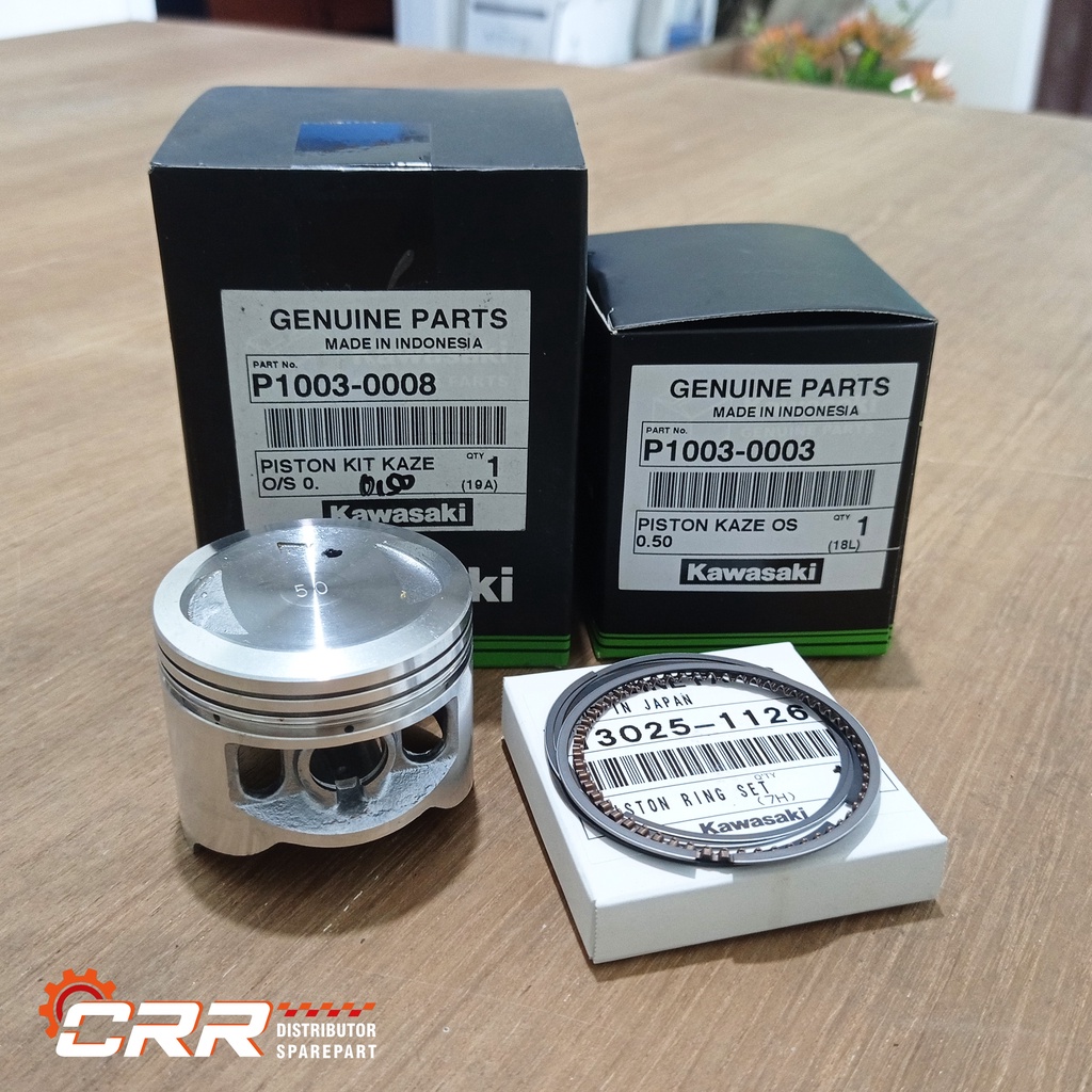PISTON KIT SEHER KIT ORI KAWASAKI KAZE OVERSIZE OS STD 25 50 75 100 ORIGINAL KAWASAKI KGP