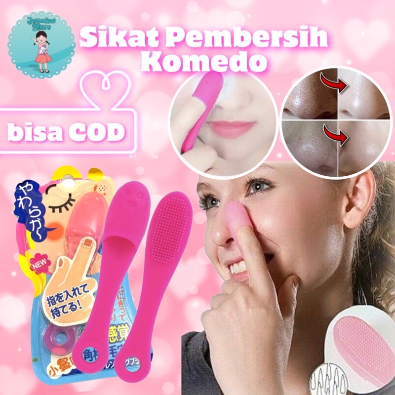 Sikat Pembersih Hidung Penghilang Komedo Silikon Brush Blackhead/Sikat Pembersih Komedo Silicon Penghilang Komedo/Sikat Silikon Jari Pembersih Komedo