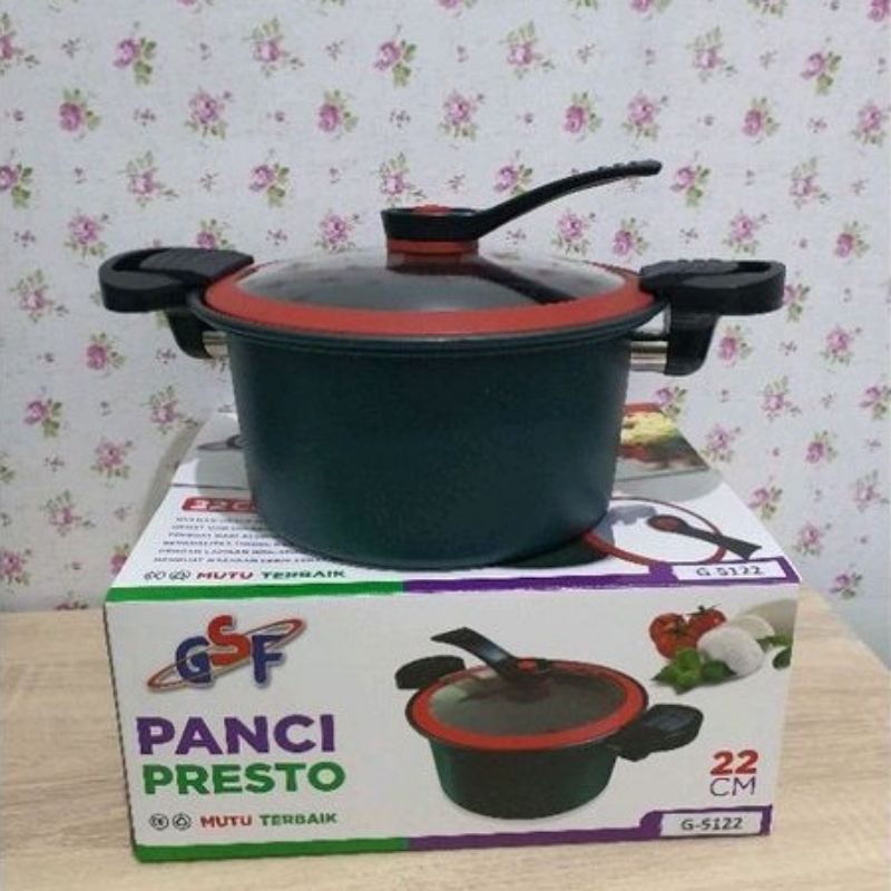 panci presto viral gsf 22 cm G-5122 panci presto totipotent free bubble warp