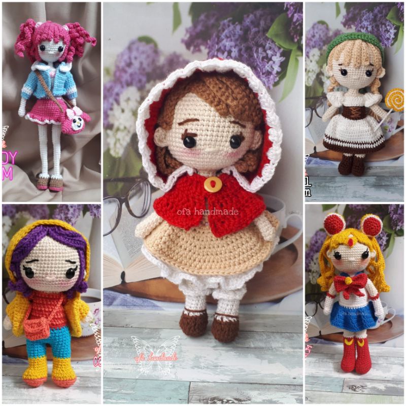 amigurumi anime boneka rajut