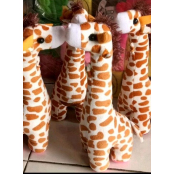 Boneka Jerapah Mainan Anak Uk S 35cm Hiasan Ruangan Tamu lucu Murah