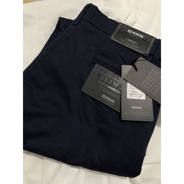 Celana Panjang Chinos  For Men S135 Navy Ukuran 34