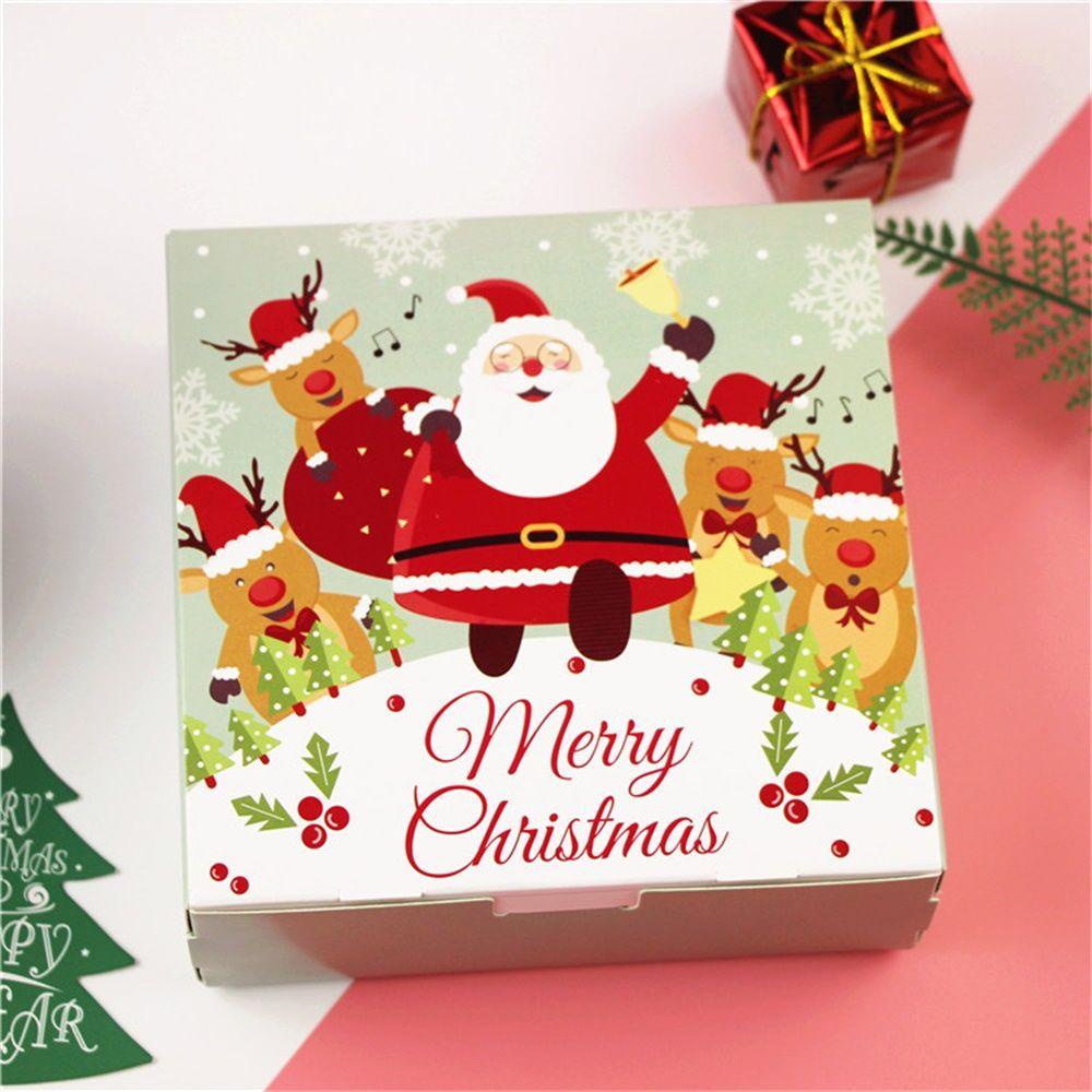 R-flower Gift Treatment Boxes High Quality Desain Hello Christmas Paper Box Alat Pesta Penyimpanan Permen