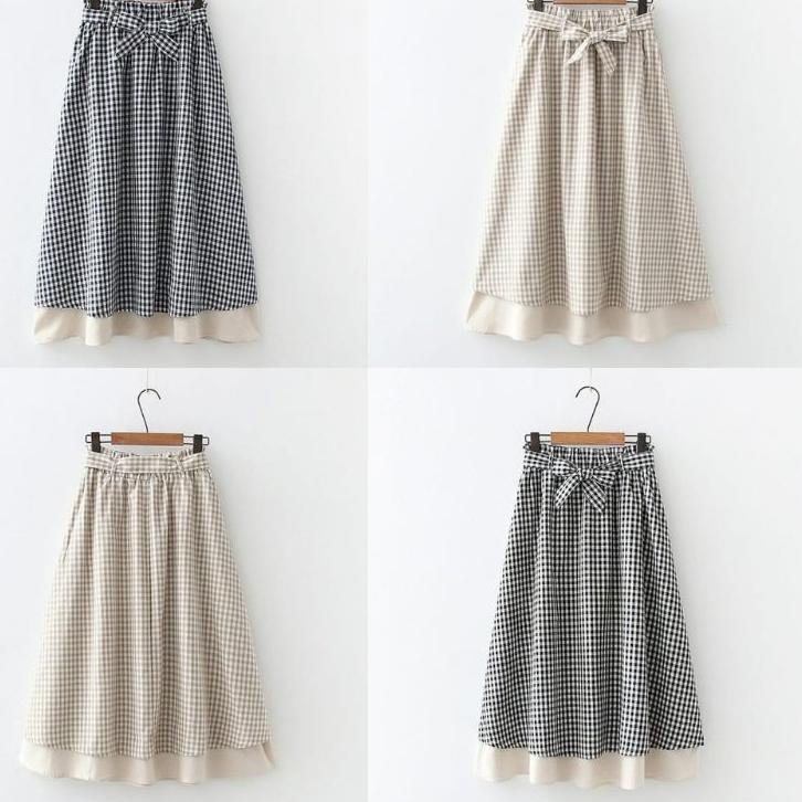 Recomended.. Narnia Skirt - Rok kotak kotak - Rok korea - Maxi skirt - Rok panjang terlaris