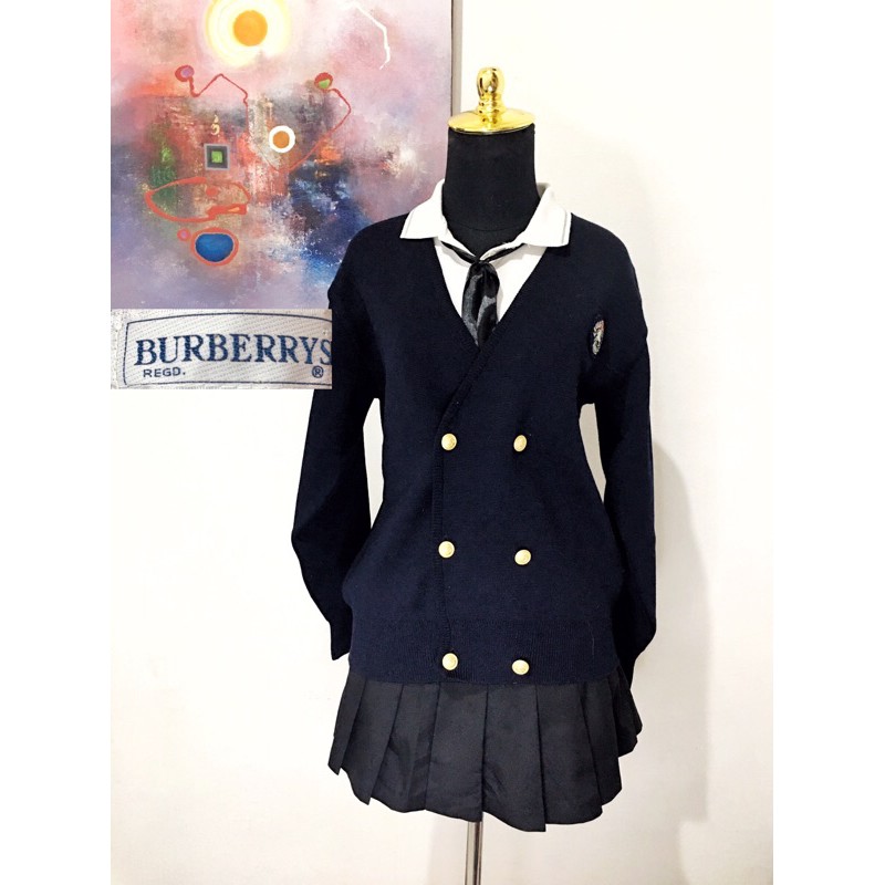 Burberrys Cardigan academia premium sultan / cardi rajut seragam korea