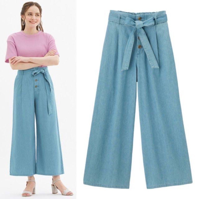 GU by Uniqlo Kulot Soft Denim