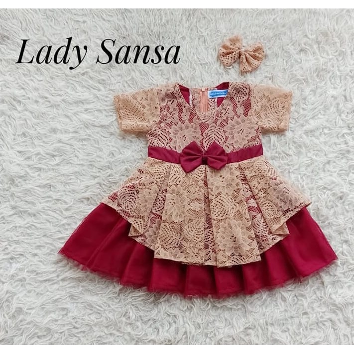 Dress Lady Sansa Anak Unik/Gaun Anak/Dress Anak