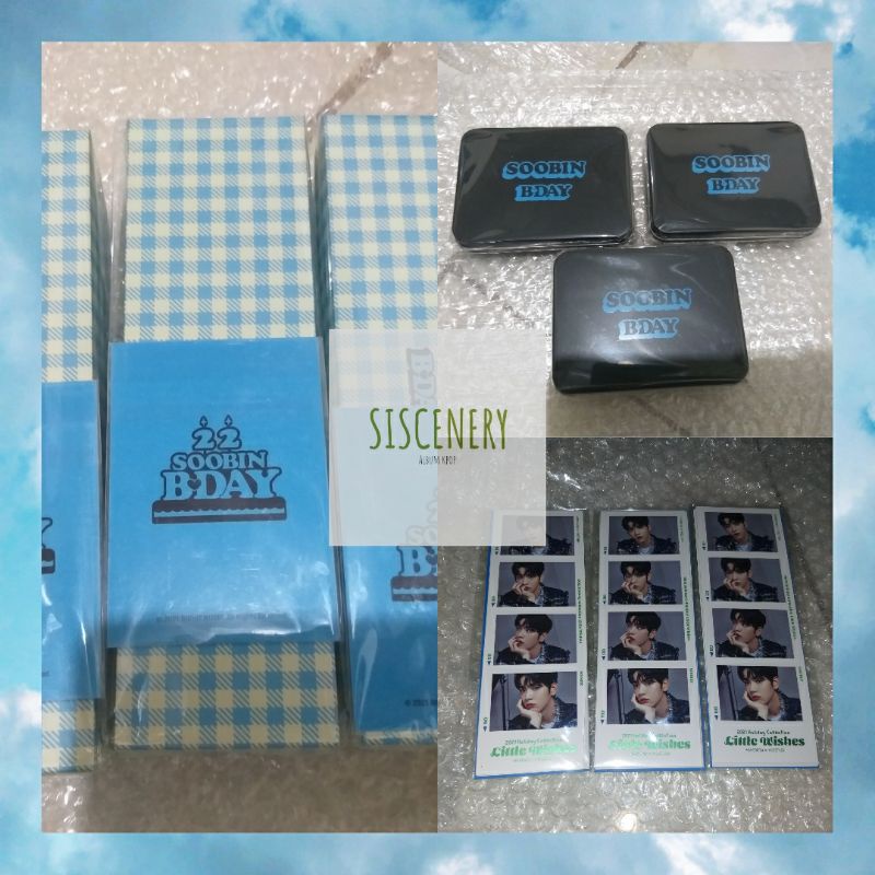 SOOBIN'S BIRTHDAY OFFICIAL MERCH Bracelet, Photocard set, 4cuts photo