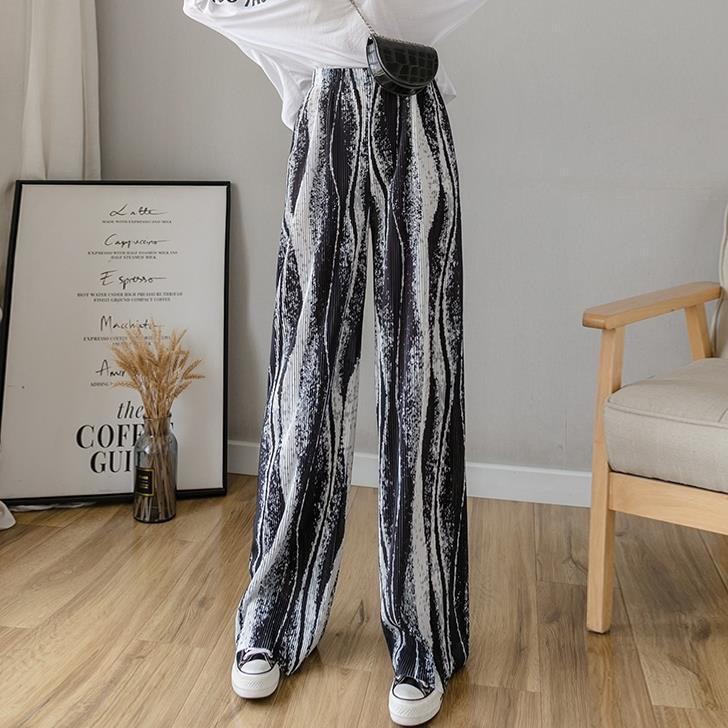 Celana Kulot Plisket Wanita Import 3 Warna Pinggang Karet 9685