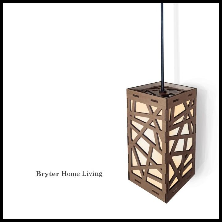 Lampu Gantung Jepang Kayu Minimalis Modern