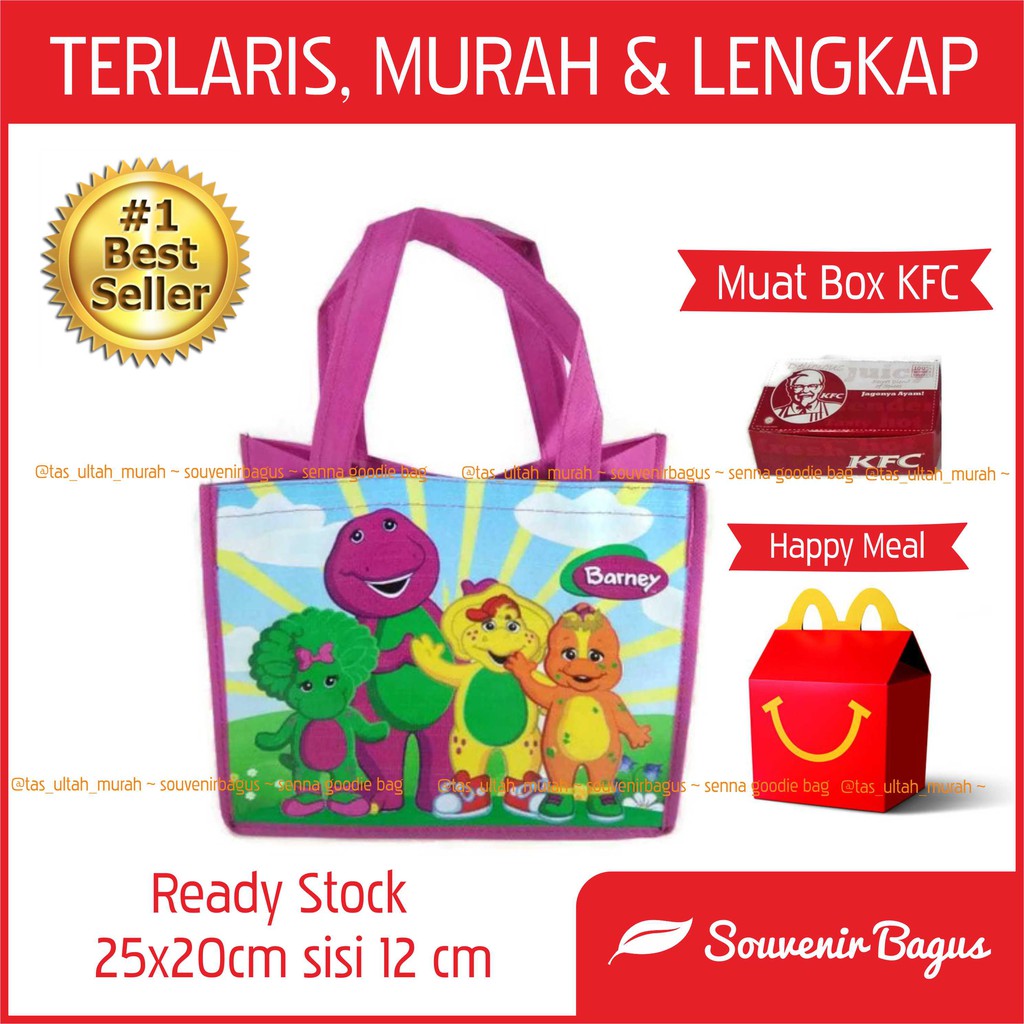 Tas Ultah Barney Tas Souvenir Barney Murah Terlaris