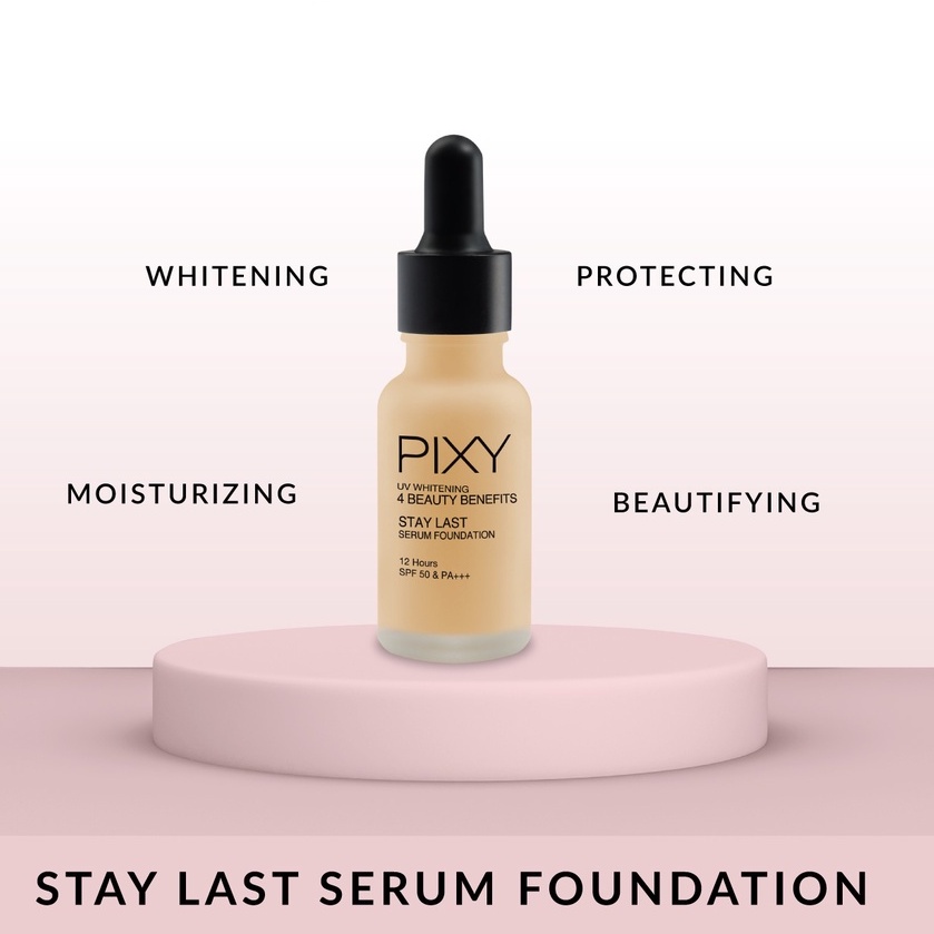 PIXY UV Whitening Stay Last Serum Foundation 17mL