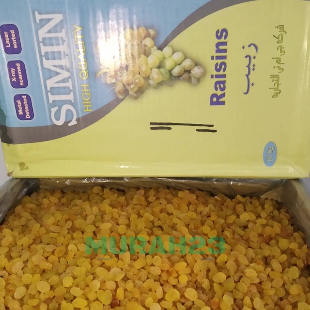 

Kismis keristal Manis/Kismis Simin 10kg/Kismis Mutiara Grosir Oleh Oleh Umroh