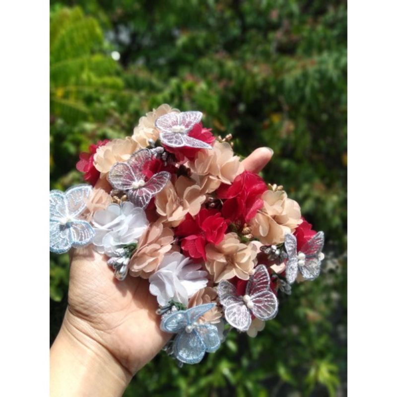 flower crown / bandana bayi / mahkota bunga
