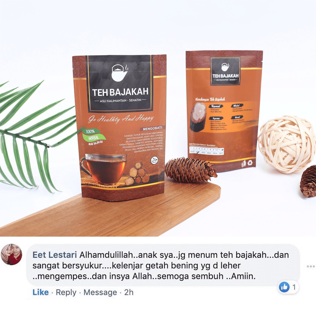 TEH CELUP BAJAKAH ASLI KALIMANTAN AKAR KAYU BAJAKAH