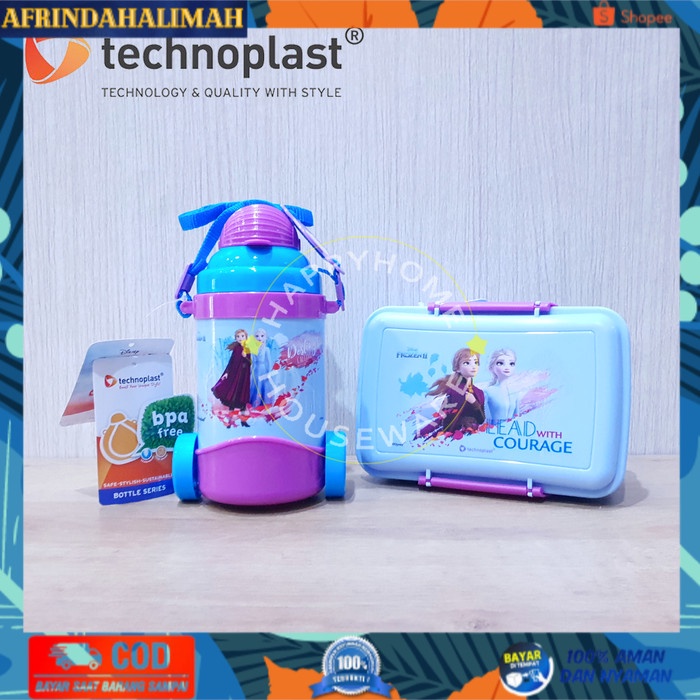 

[TERBARU] TECHNOPLAST Paket Hemat School Frozen Set/Tempat Bekal&Botol Air 580ml - PAKET A