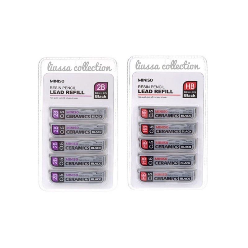 

Isi Pensil Miniso - Resin Pencil Lead Refill HB / 2B