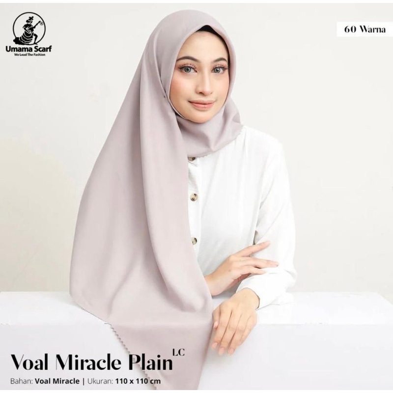 SEGIEMPAT VOAL MIRACLE LC ORIGINAL UMAMA SCARF(STANDART)