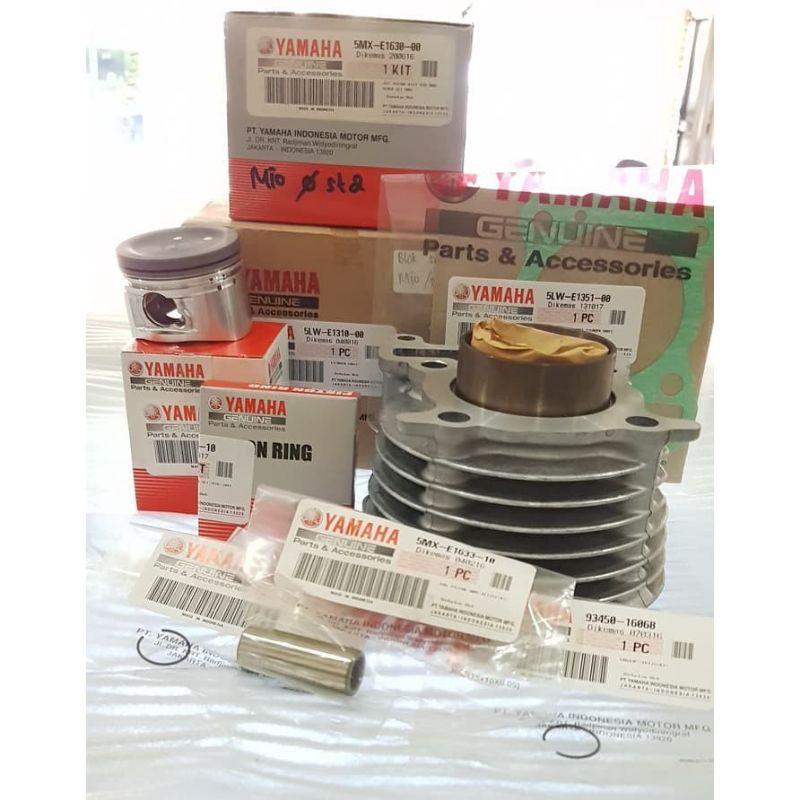 CYLINDER BLOCK BLOK PISTON SEHER BORING MIO SMILE MIO SPORTY MIO SOUL FINO KARBU ORIGINAL