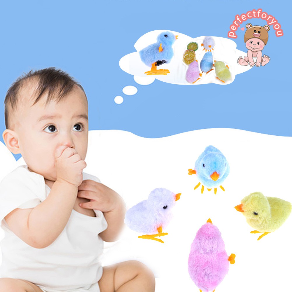 Boneka Anak Ayam Bisa Bergerak Lucu Untuk Anak Anak Warna Acak