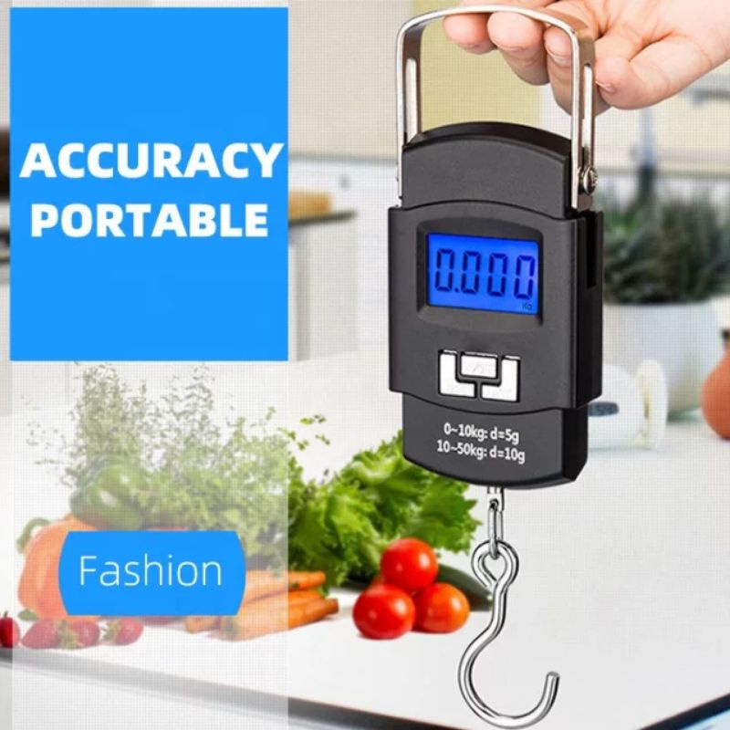 Timbangan Gantung Koper digital Mini Portable Scale WH-A08 Weiheng 50KG