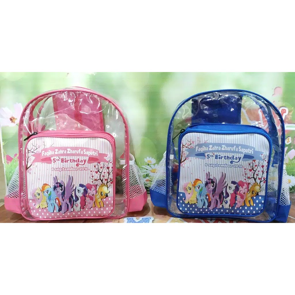 

TAS SOUVENIR ULANG TAHUN / Tas Ransel mika tebal / Tas Souvenir / Tas Ulang tahun / TAS ULTAH