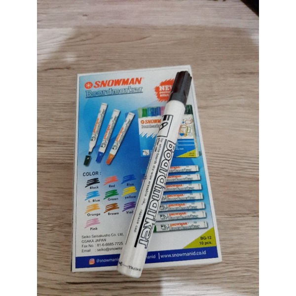 

Spidol Snowman Whiteboard Board Marker BG-12 / G-12