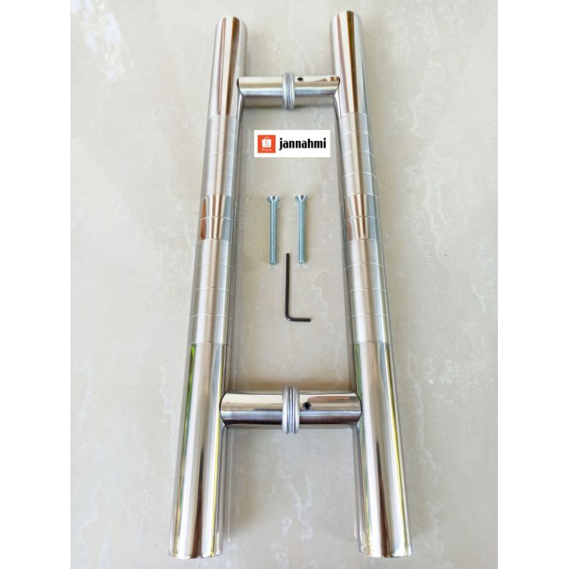 handle pintu baut tembus suling 45cm