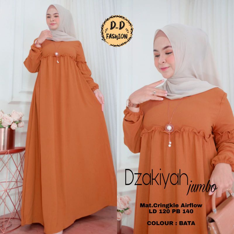 DZAKIYAH JUMBO GAMIS BAJU WANITA TERBARU BY DnD