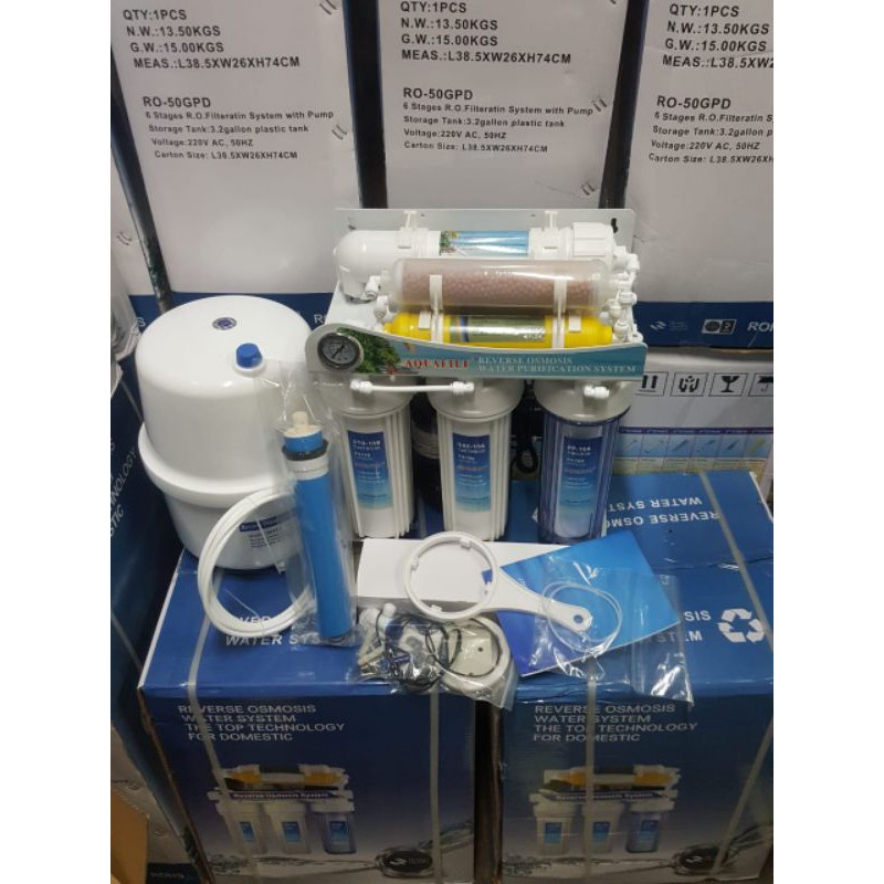 Ro 100/Filter air minum/ reverse osmosis/6 step