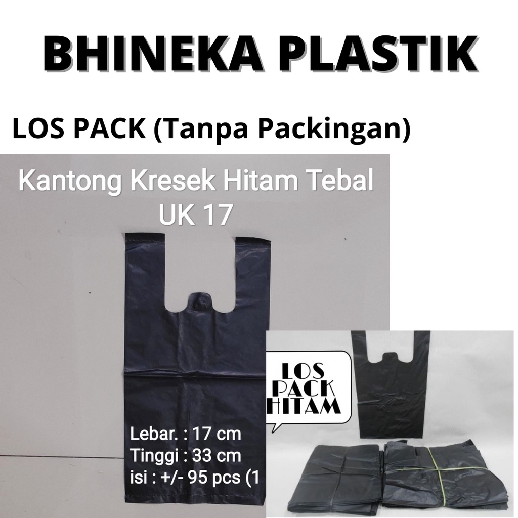 HDPE 17-24-28-35-40 | Kantong kresek hitam tebal, plastik hitam Tebal