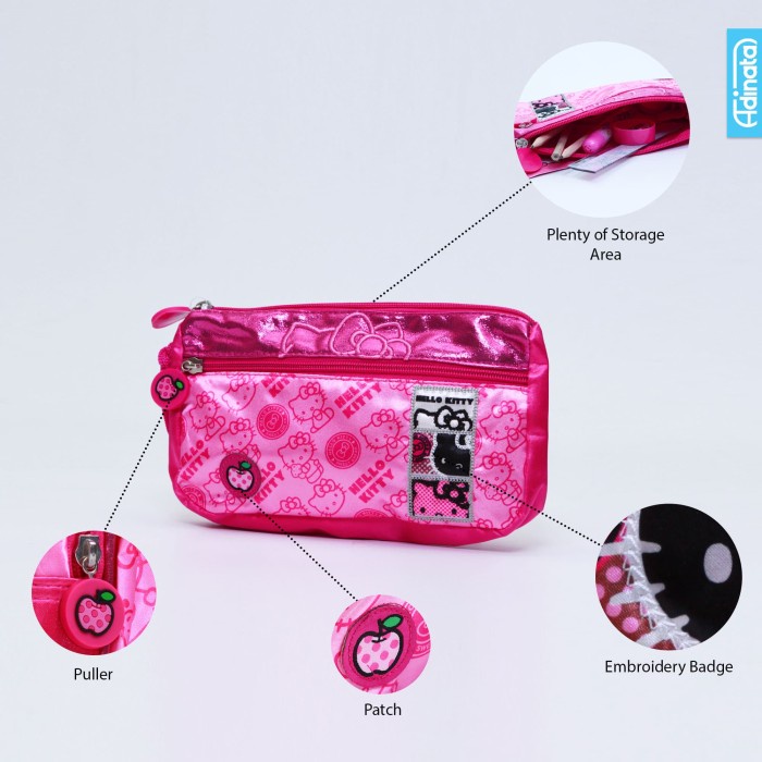 

Hello Kitty Square Soft Pen Case Adinata / Tempat Pensil promo