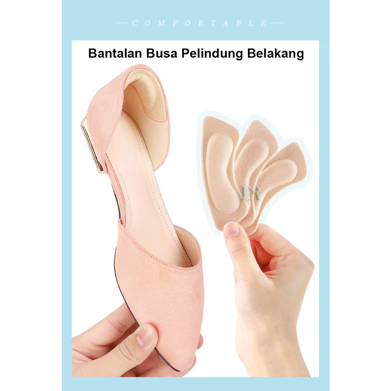 1 Pasang Bantalan Tumit Belakang Sol Busa 4D Pelindung Tumit Kaki Bagian Depan Anti Nyeri Anti Lecet Belakang Shoes Sepatu High Heels Sport Olahraga Santai Kasual Kulit Kecil Heels Food Sponge Pad Stiker  Ukuran Menyesuaikan