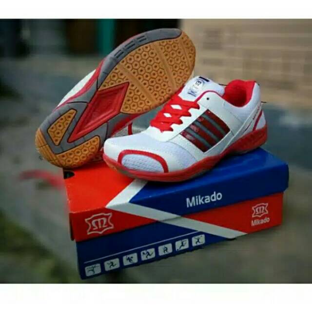 Sepatu Sport Badminton Mikado Red Original murah, sepatu, sepatu badminton murah, sepatu tenis