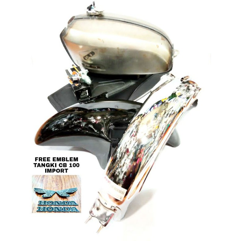 Paket hemat body set Tangki CB Doraemon pres kudus set jok cb anti gembos slebor cb 125 threestar518