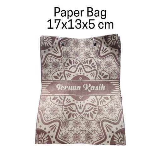 (10 pcs) Paper Bag Hantaran / Hajatan / Nikahan Tas Kertas Tulisan Terima Kasih