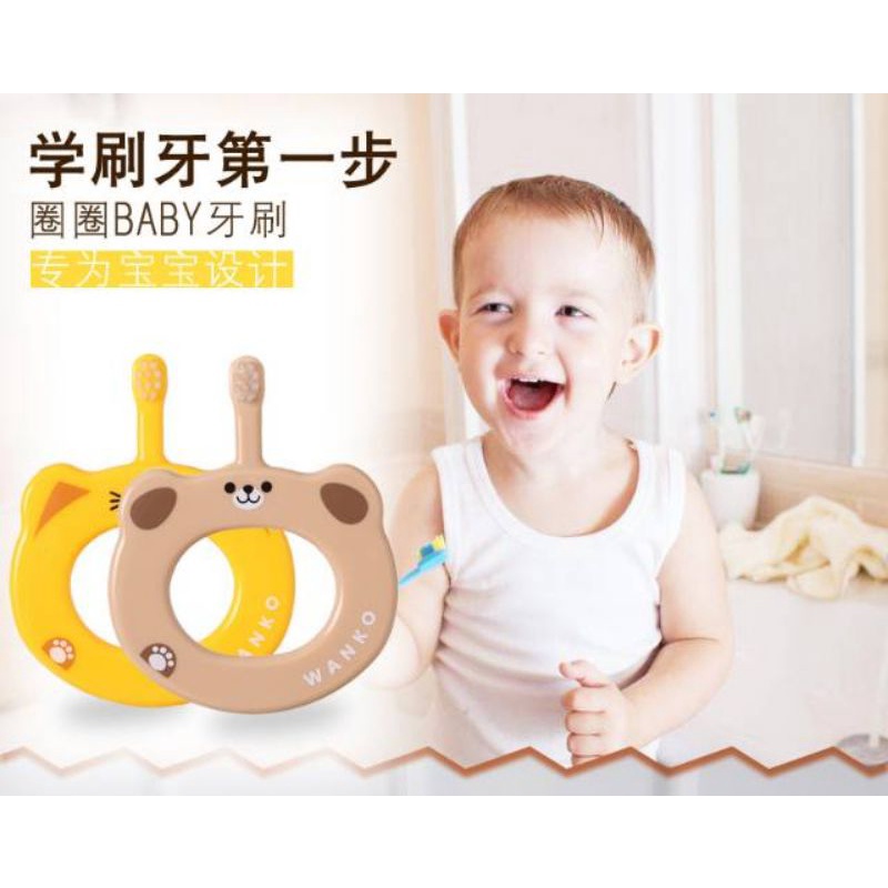 Sikat Gigi Bayi Motif Binatang Bayi Pembersih Mulut Bayi Finger Tooth Brush