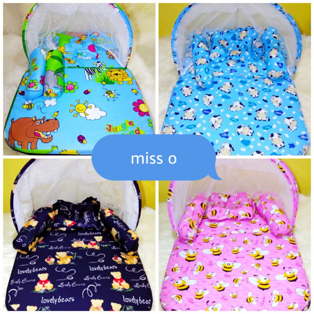 Kasur Bayi Kelambu Hai Terlaris | Perlengkapan Tempat Tidur Bayi Baru Lahir Babyshop Kado Baby Gift