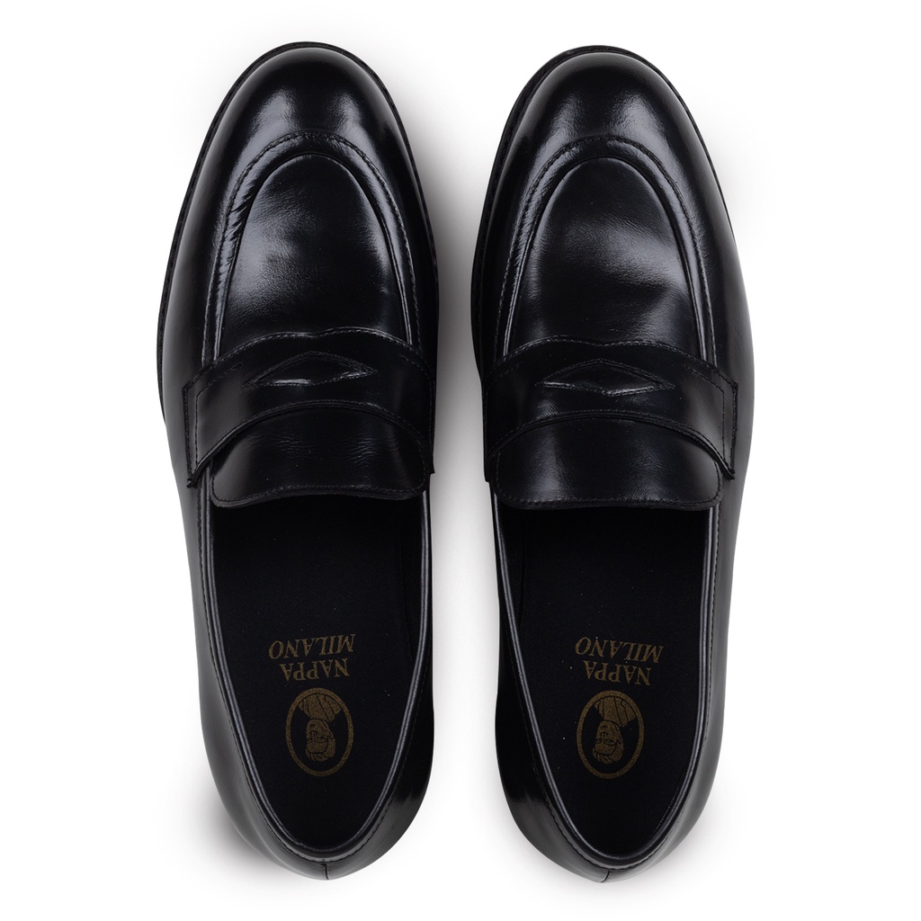 Noir Penny Loafers - Nappa Milano - Sepatu Pria