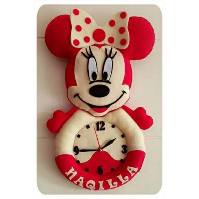 Jam dinding minnie mouse mickey mouse