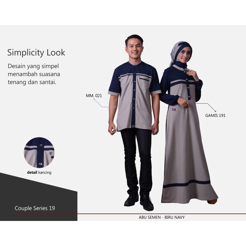 BAJU GAMIS DAN KOKO MUTIF COUPLE SERIES 19 NEW 2018 Shopee Indonesia