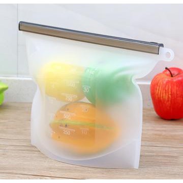 ZIPLOCK STORAGE BAG SILIKON REUSABLE SERBAGUNA TEMPAT PENYIMPANAN MAKANAN KANTONG WADAH FOOD STORAGE