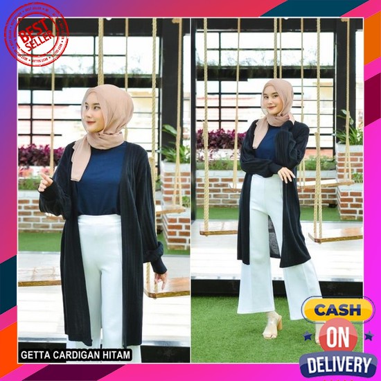 Cardigan Rajut Long Oversize Jumbo Cardigan Rajut Wanita Polos Panjang Long Getta Kardigan Cardi Ca