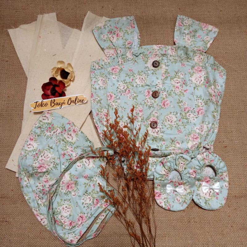 Baju jumper 0 6 bulan bando lucu bestseller anak bayi cewek perempuan murah-Zea tosca