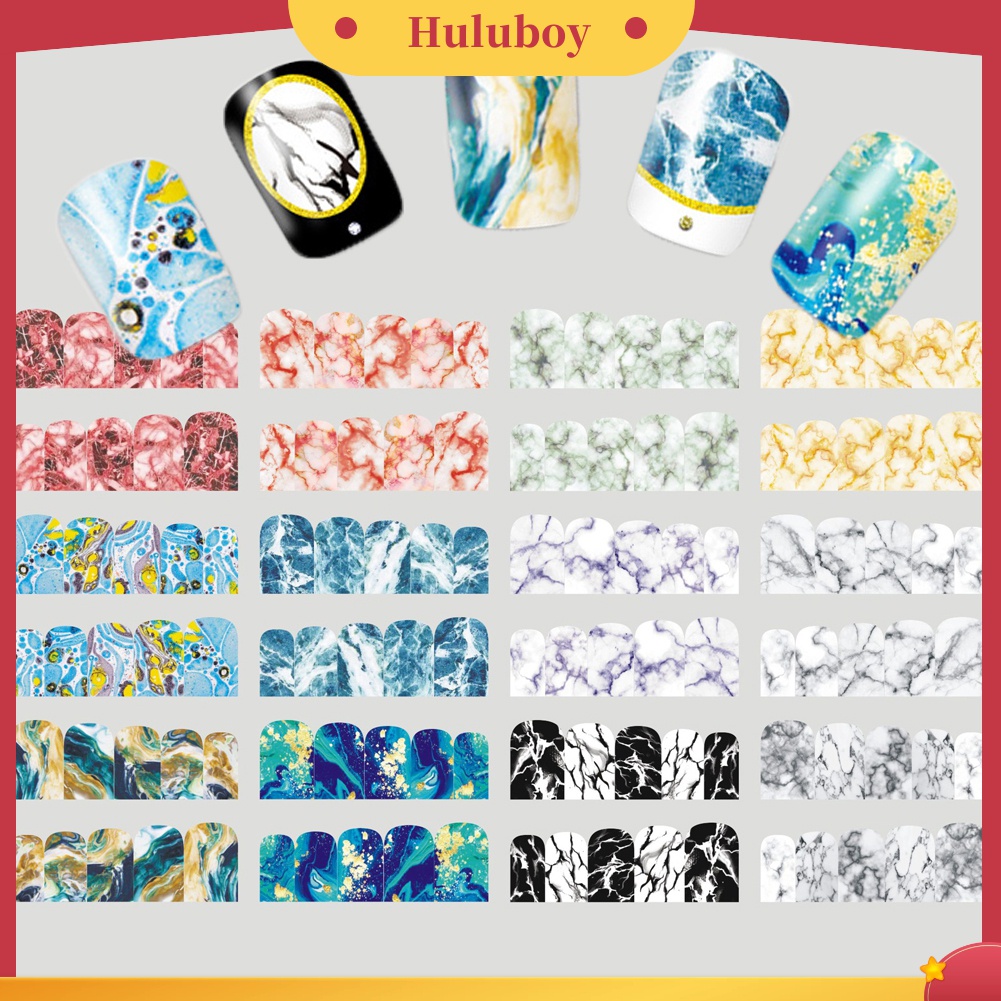 Huluboy Huluboy♡ Stiker Decal Transfer Air Motif Cantik Warna-Warni Untuk Dekorasi DIY