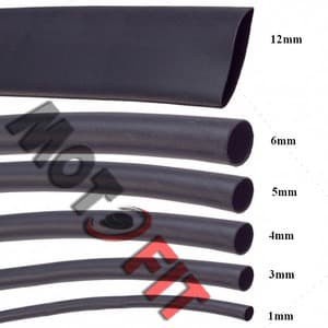 BAROKAH GAMIS Selongsong Kabel Bakar Heatshrink Tube Ecer 1mm 1 Cm Heat Shrink bakar