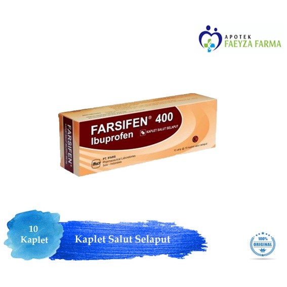 Farsifen 400mg (Per Strip 10 Kaplet). / Pereda Nyeri, Demam dan Sakit Kepala